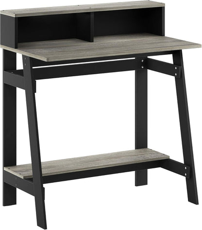 Simplistic a Frame Computer Desk, Black/French Oak Grey