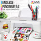 Printable Vinyl Sticker Paper   Waterproof Decal Paper for Inkjet