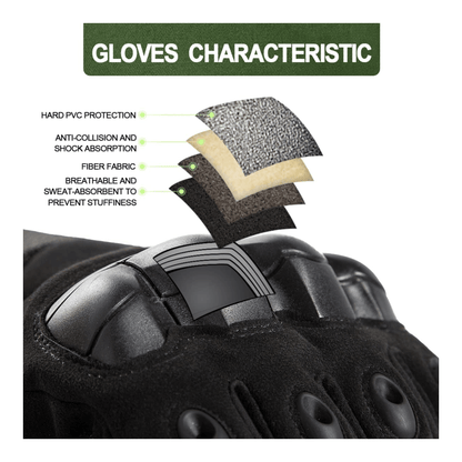 Tactical Military Airsoft Gloves for Outdoor Sports, Paintball, and Mo