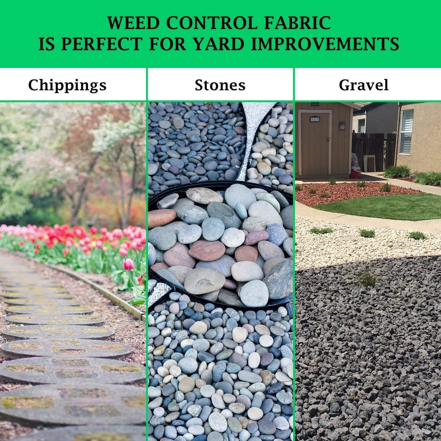 Non Woven Landscape Fabric‚Äì4Ftx100Ft 1.8oz Weed Barrier Cloth Heavy