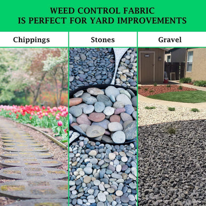 Non Woven Landscape Fabric‚Äì4Ftx100Ft 1.8oz Weed Barrier Cloth Heavy