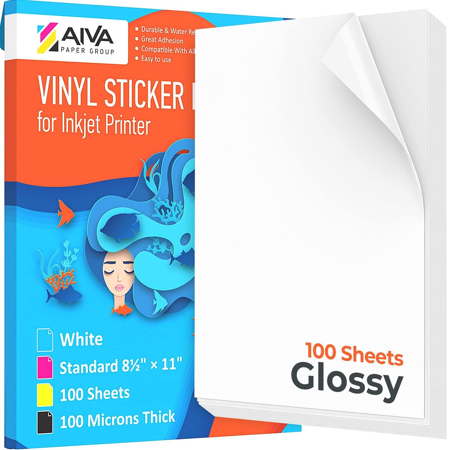 Printable Vinyl Sticker Paper  Waterproof Decal Paper for Inkjet
