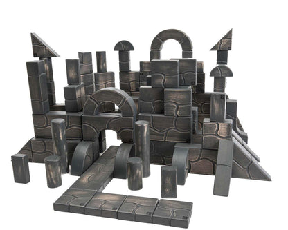 UNIT BRICKS 100 pcs Pratt Scale Standard Unit Rocks Building Set for