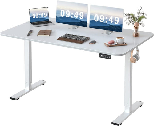 Electric Height Adjustable Standing Desk Large 55 X 24 Inches Sit