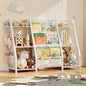 Kids Bookshelf Large Storage Bookcase: 3-Tier Book Sling Shelf Toy