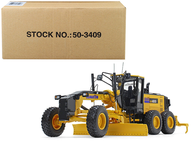 Komatsu GD655-6 Motor Grader with Ripper 1/50 Diecast Model by First