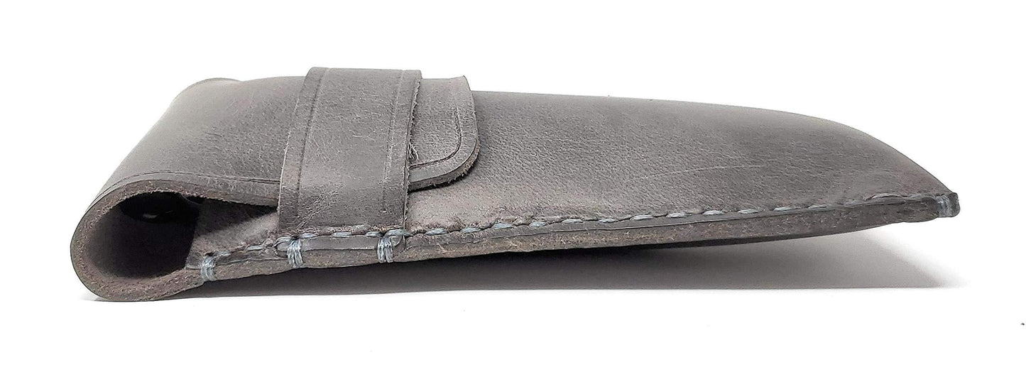 MyMesken Leather Eyeglass Case  Genuine Leather Protects Sunglasses