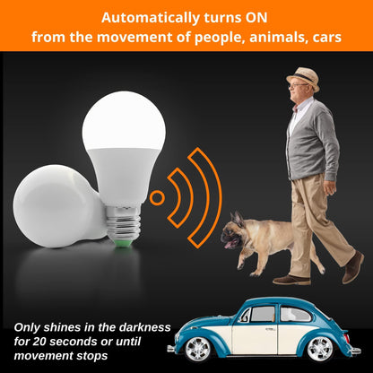 Motion Sensor Light Bulb Radar Outdoor Indoor Daylight Motion