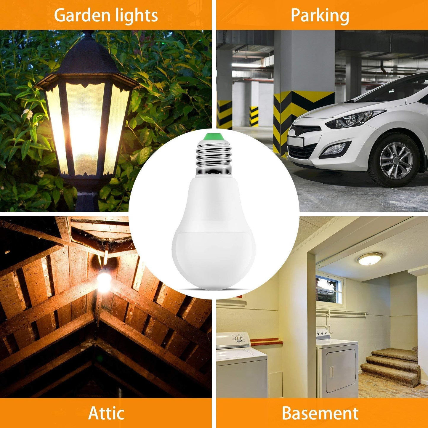 Motion Sensor Light Bulb Radar Outdoor Indoor Daylight Motion