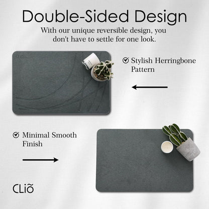 Premium Stone Bath Mat Large   Double Sided Non Slip Fast Drying Mat