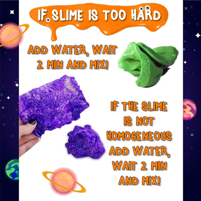 Galaxy & Glow In The Dark Slime Kit For Boys And Girls Make 25 Oz Of