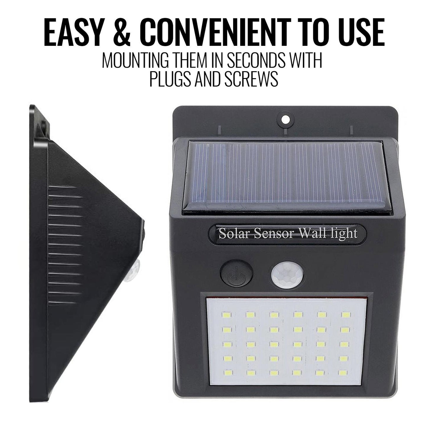 Motion Sensor Light Outdoor Solar Powered Security Lights 10 LED