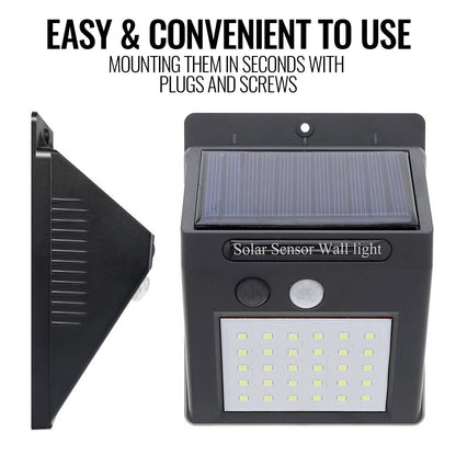 Motion Sensor Light Outdoor Solar Powered Security Lights 10 LED