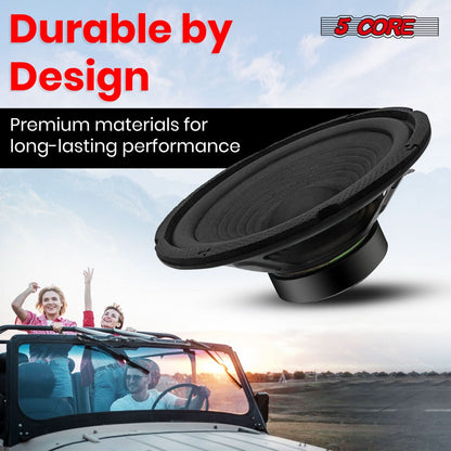 5Core 6.5 Inch Subwoofer speaker 300Watt Car Subwoofer 4Ohm