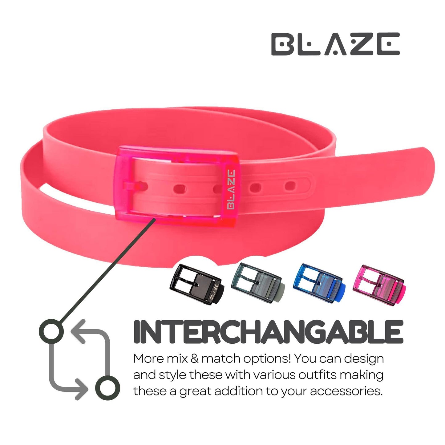 Blaze Belts Silicone Belts 2022 Updated Version for Men and Women