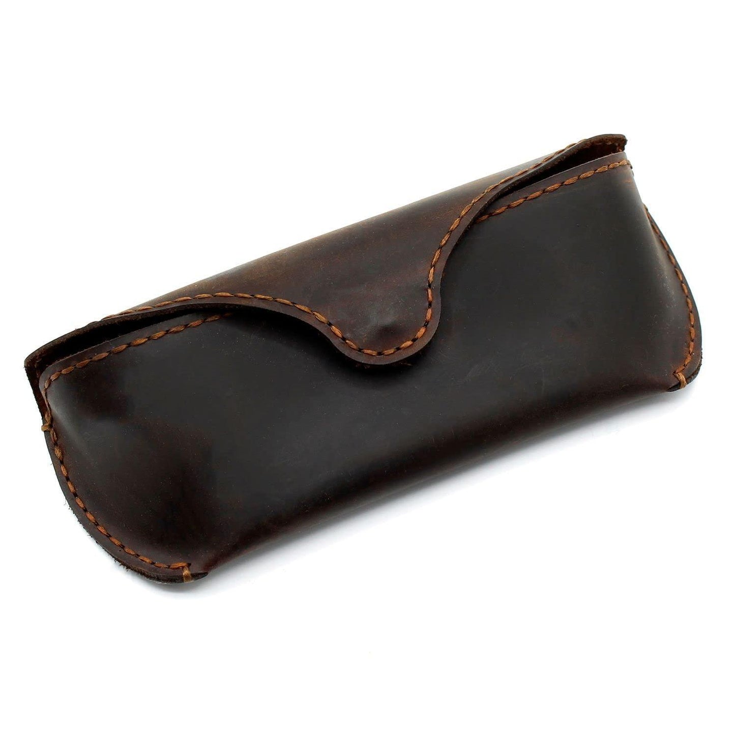MyMesken Genuine Leather Eyeglasses & Sunglasses Case with Magnetic