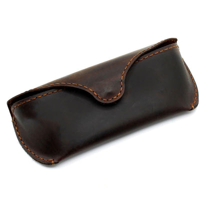 MyMesken Genuine Leather Eyeglasses & Sunglasses Case with Magnetic