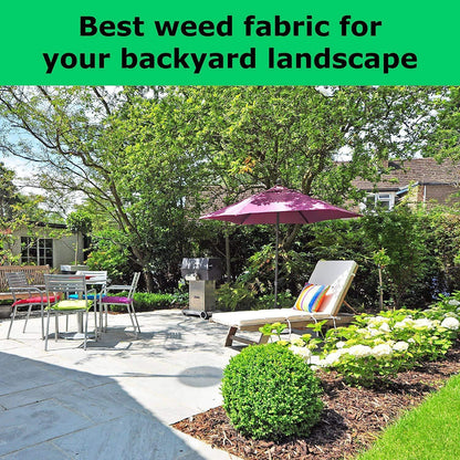 Non Woven Landscape Fabric‚Äì4Ftx100Ft 1.8oz Weed Barrier Cloth Heavy
