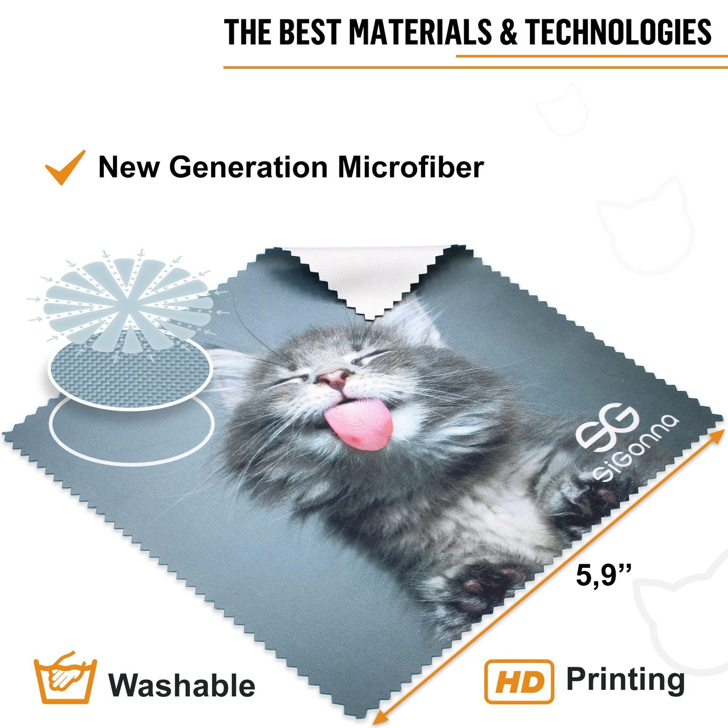 Microfiber Cleaning Cloth for Glasses   Eyeglass Cleaning Cloth   Lens