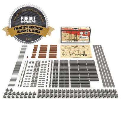 UNIT BRICKS Mini Unit Beams Bridges Set for age 6+ 620 pcs
