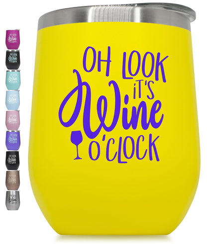 Wine Tumbler With Sayings Premium Stainless Steel Funny Wine Cup Glass