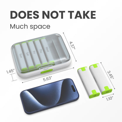 Weekly Pill Organizer 2 Times a Day   Pill Box 7 Day Am Pm   Travel