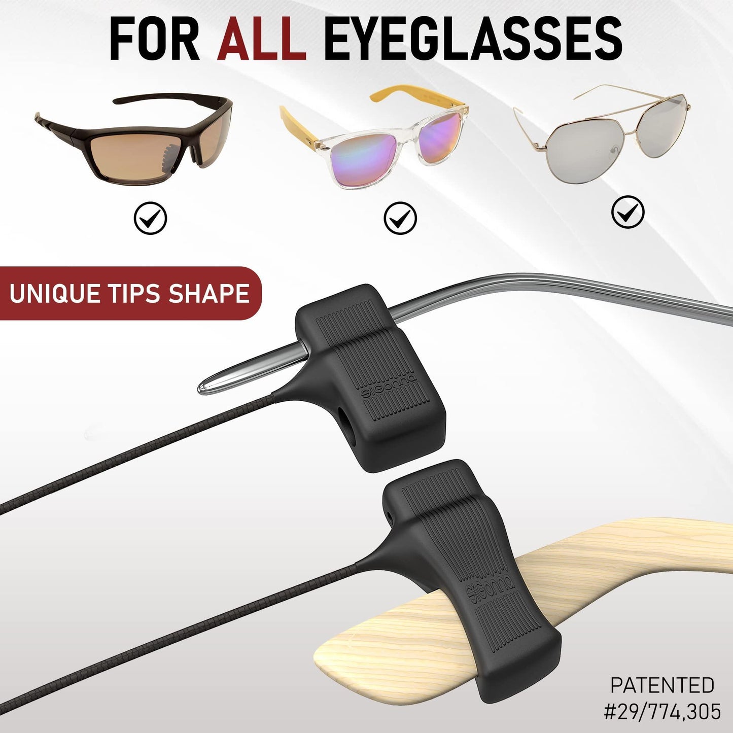 Eye Glasses String Strap Holder   No Tail Sunglass Strap for Men Women