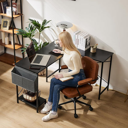L Shaped Computer Desk - Gaming Table Corner Desk 50 Inch PC Writing