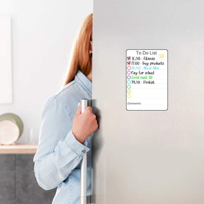 Magnetic to Do List for Fridge   5.5x8 inch Small Dry Erase Daily to