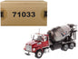 Western Star 4700 SF Concrete Mixer Truck Metallic Red with Gray Body