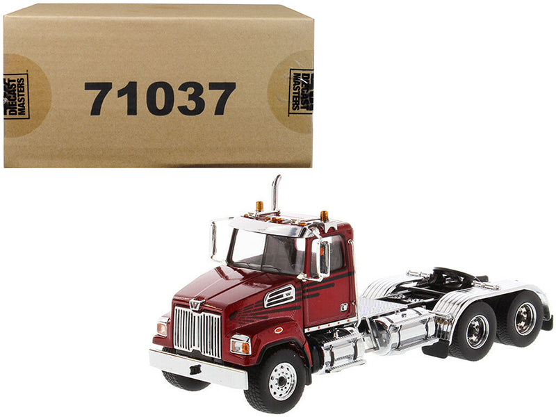 Western Star 4700 SF Tandem Day Cab Tractor Metallic Red 1/50 Diecast