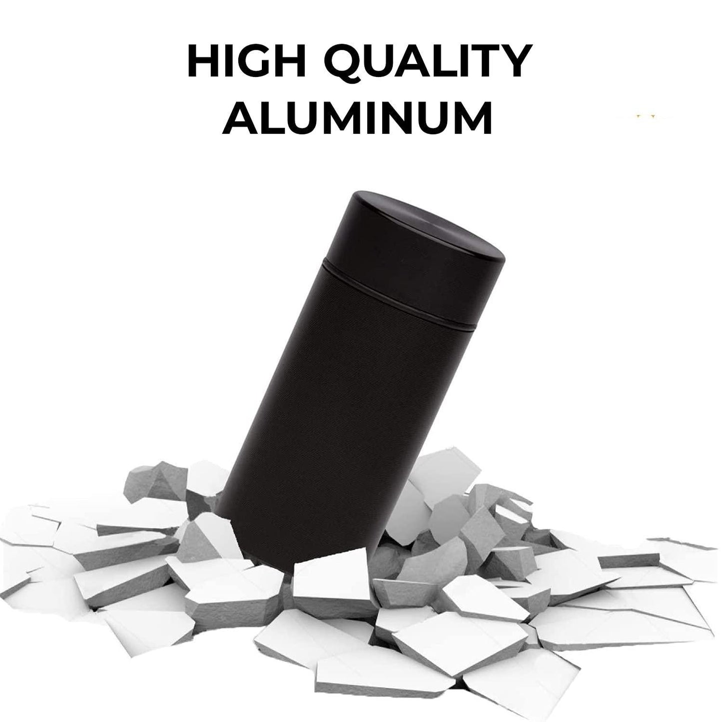 Portable Airtight Aluminum Herb Storage Container Durable Waterproof