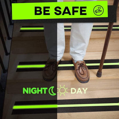 Grip Tape Glow in Dark Stripe   Heavy Duty Anti Slip Tape for Stairs