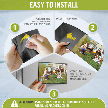 10 Pack 5x7 Magnetic Picture Frames for Refrigerator   Magnet Picture