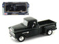 1955 Chevrolet 5100 Stepside Pickup Truck Black 1/24 Diecast Car Model