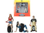 Val, Andie and Derek Tire Brigade 3 piece Figurine Set 1/24 by