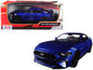 2018 Ford Mustang GT 5.0 Blue with Black Wheels 1/24 Diecast Model Car