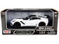 2019 Chevrolet Corvette ZR1 White with Black Accents 1/24 Diecast