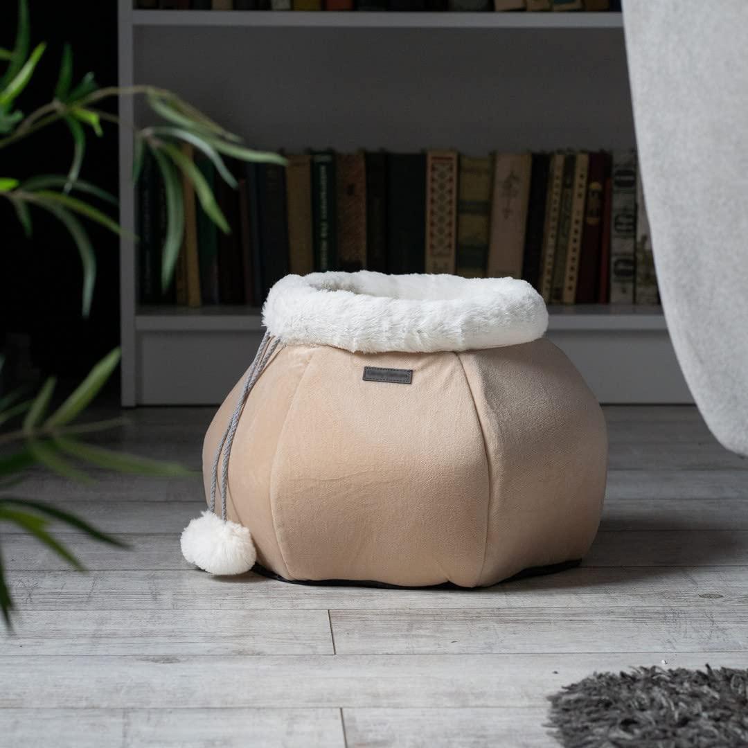 Cat Bed for Indoor Cats Large Kitten House Box Cat Cave with Removable