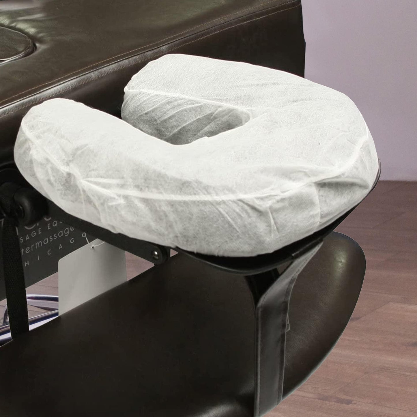 PUREVACY Disposable Face Cradle Covers 13‚Äù White Polypropylene