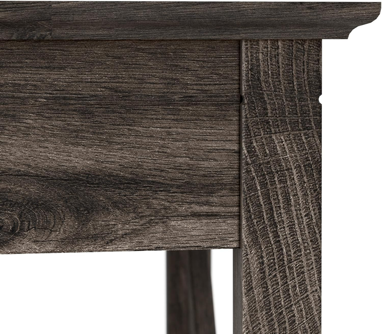 Bush Furniture Key West L Shaped Desk, 60-Inch Modern Farmhouse