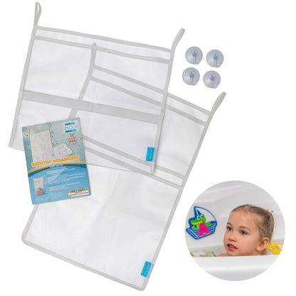Bath Toy Organisers Set of 2   Large Size 14.16x19.67  and 15.75x
