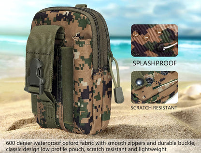 Tactical MOLLE Military Pouch Waist Bag for Hiking, Running and Outdoo