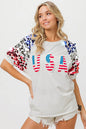 BiBi American Flag Theme Sequin Top