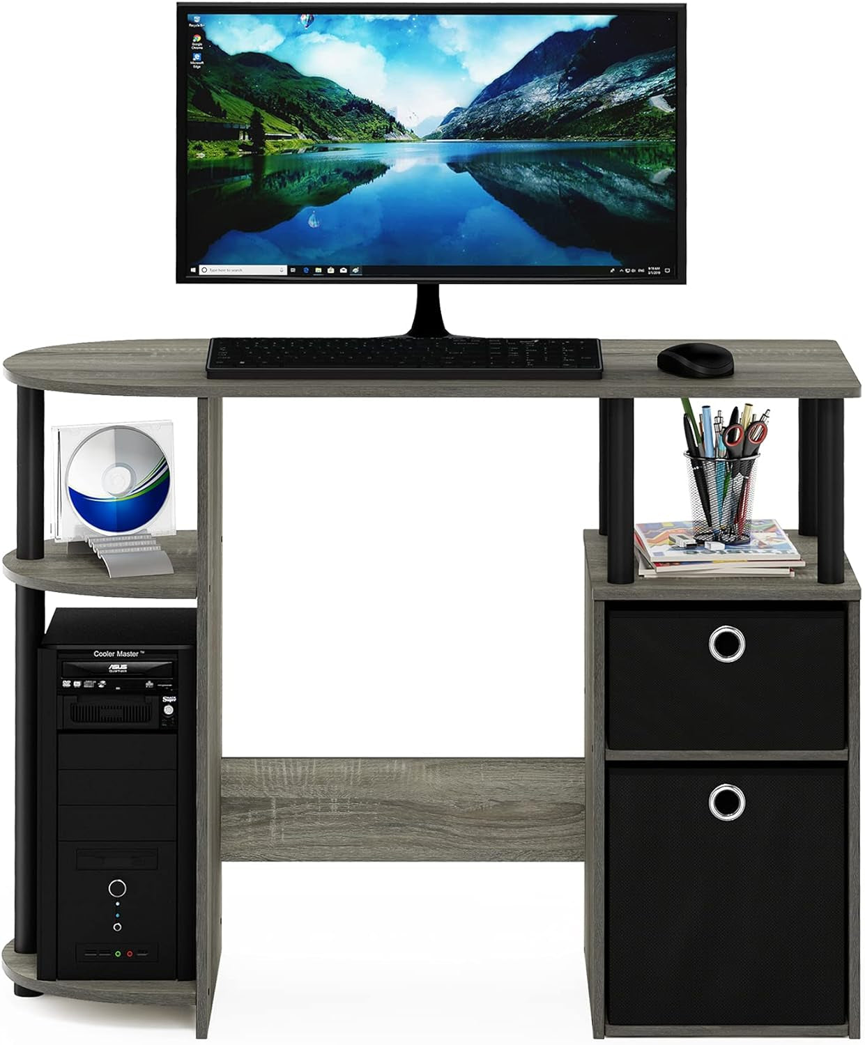 Jaya Simplistic Computer Study Desk, 15.6" D X 38.4" W X 28.5" H,