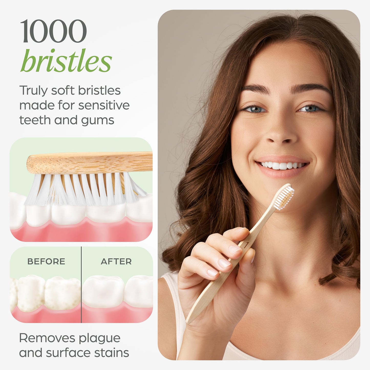 Biodegradable Bamboo Toothbrushes