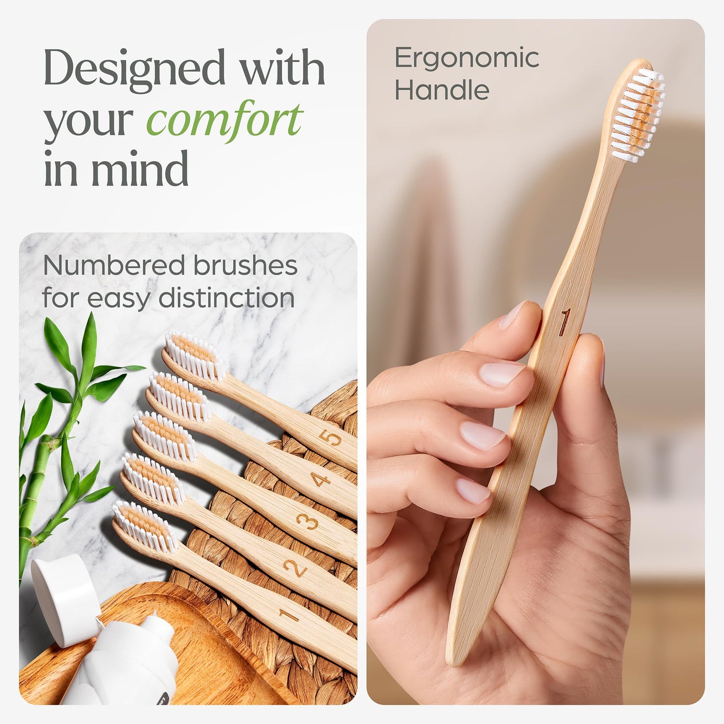 Biodegradable Bamboo Toothbrushes