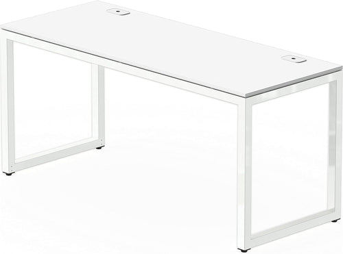 Home Office 55-Inch Large Computer Desk, 24" Deep, White