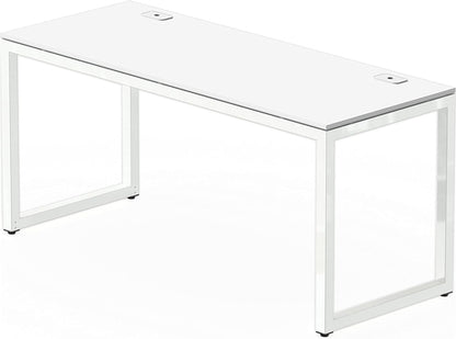 Home Office 55-Inch Large Computer Desk, 24" Deep, White