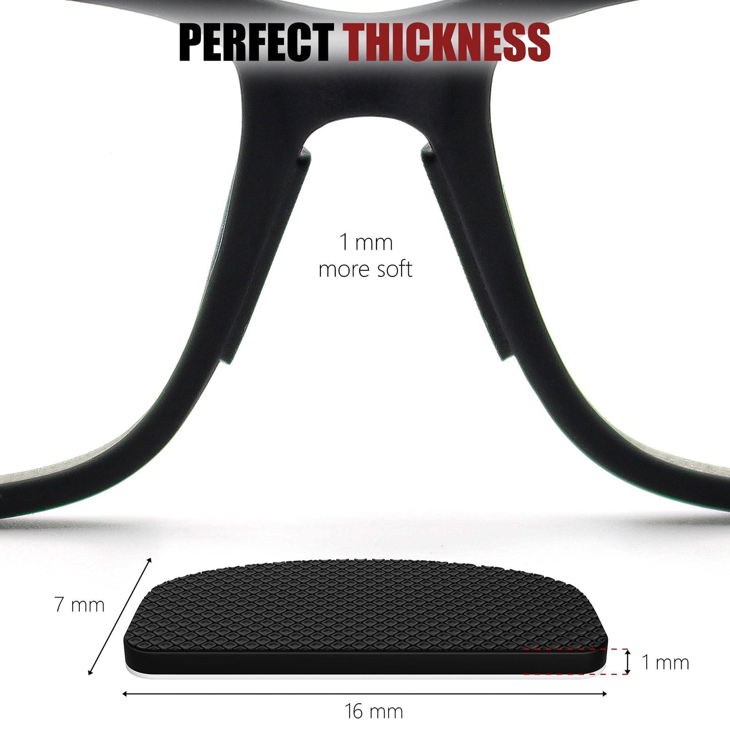 Eyeglass Nose Pads Anti Slip   Glasses Nose Grip Non Slip 1 mm